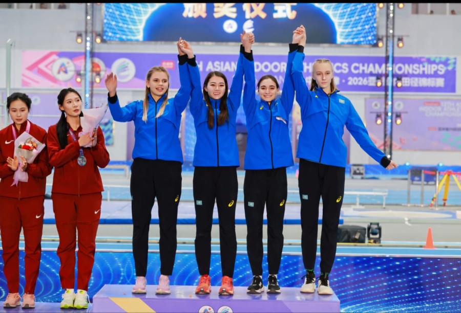 АЗИЯ ЧЕМПИОНАТЫНДА ЭСТАФЕТАДАҒЫ ӘЙЕЛДЕР ҚҰРАМАСЫНЫҢ ЖЕҢІСІ